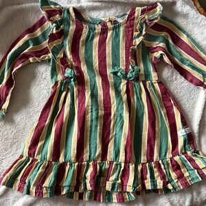 Ruffle butts Striped Multicolor Kids Dress